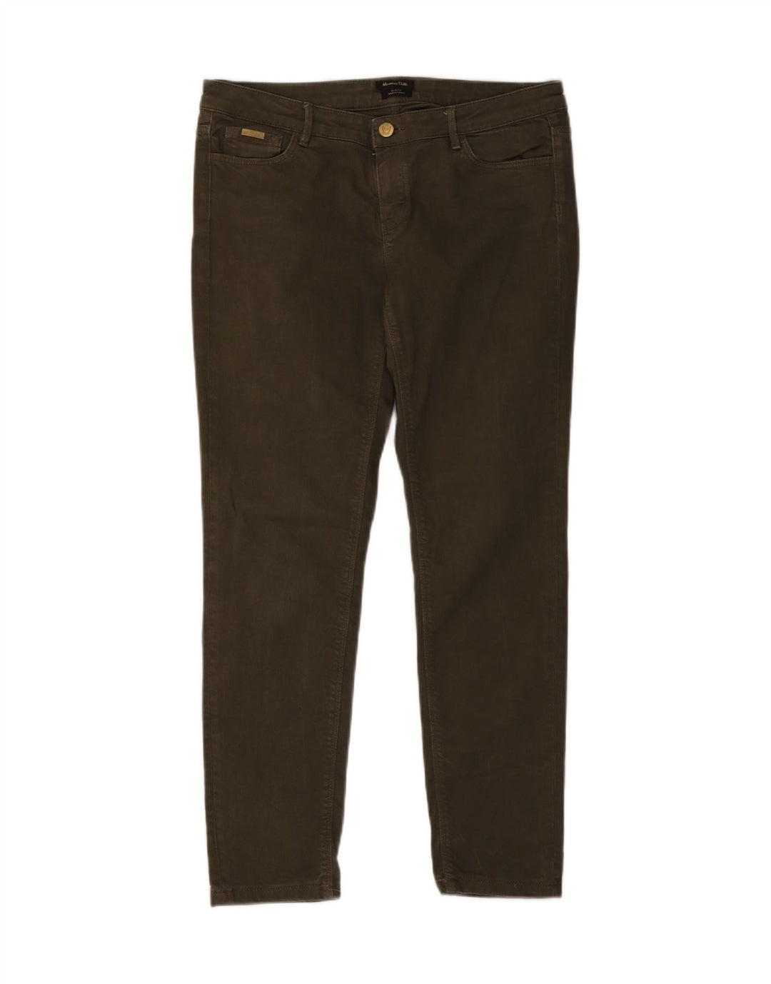 MASSIMO DUTTI Womens Slim Jeans EU 40 Medium W30 L28 Khaki