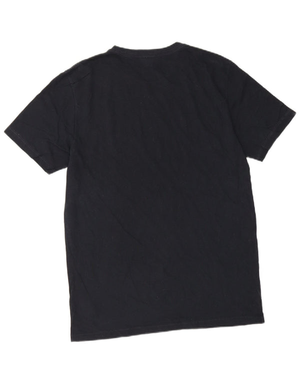 Reiss Herre T-Shirt Top Medium Marineblå Bomuld