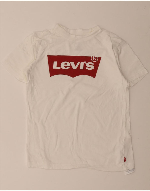 Levi's Boys Grafisk T-Shirt Top 11-12 År Hvid Bomuld