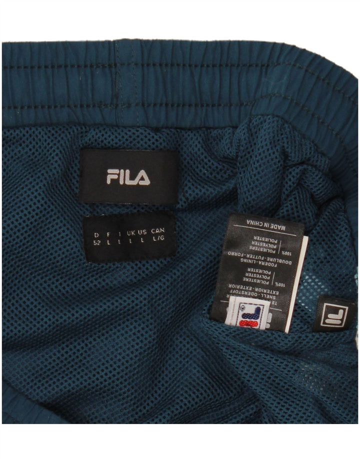 FILA Badeshorts til mænd Large Navy Blue Colourblock Polyester