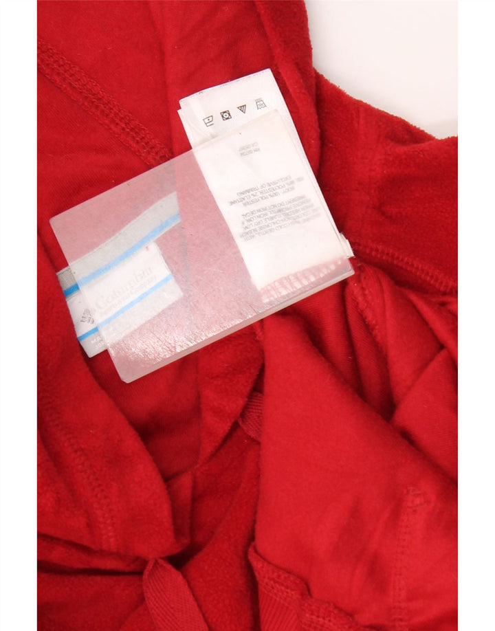Columbia Herre Hætte Fleece Jumper Stor Rød Polyester