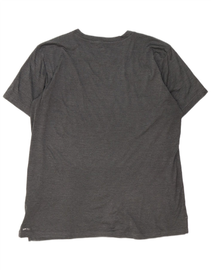 Puma Herre grafisk T-shirt top mellemgrå polyester