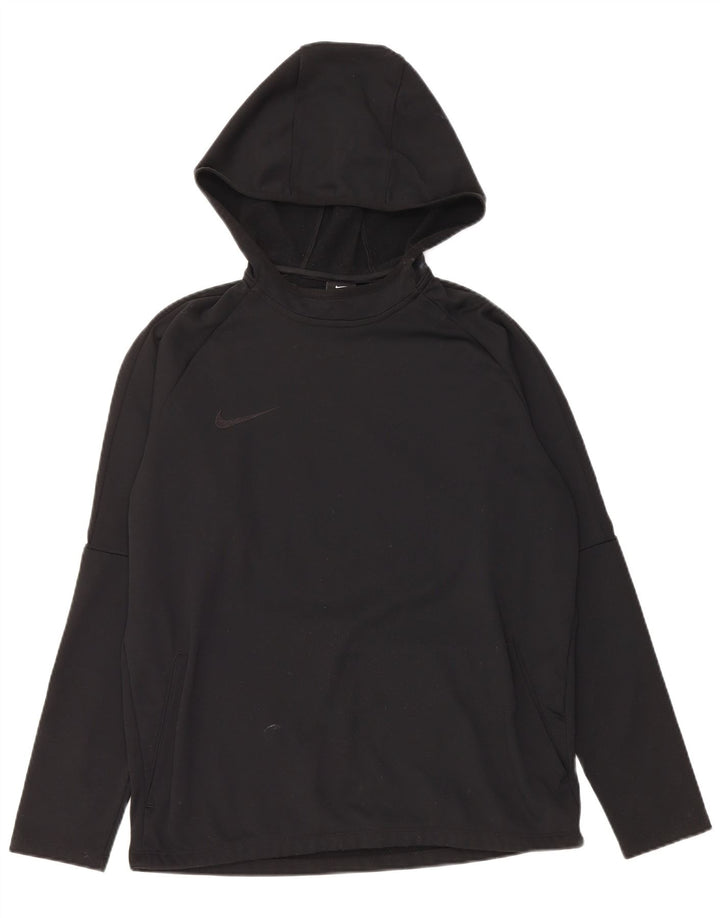 Nike Herre Dri Fit Hættetrøje Jumper Medium Sort Polyester