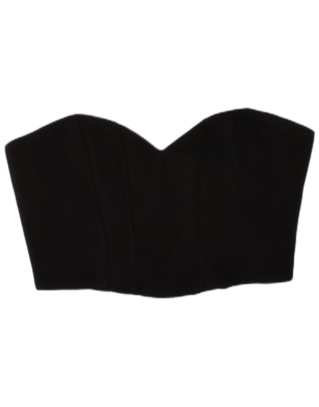 Zara Womens Crop Corset Top Medium Sort Polyester