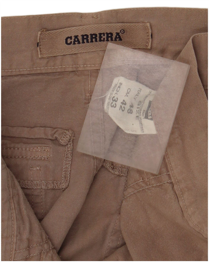 Carrera Straight Cargo bukser til mænd IT 48 Medium W30 L34 Beige Bomuld