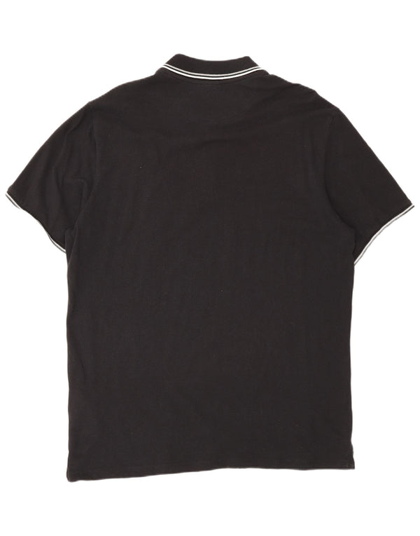Champion herre poloshirt XL sort bomuld