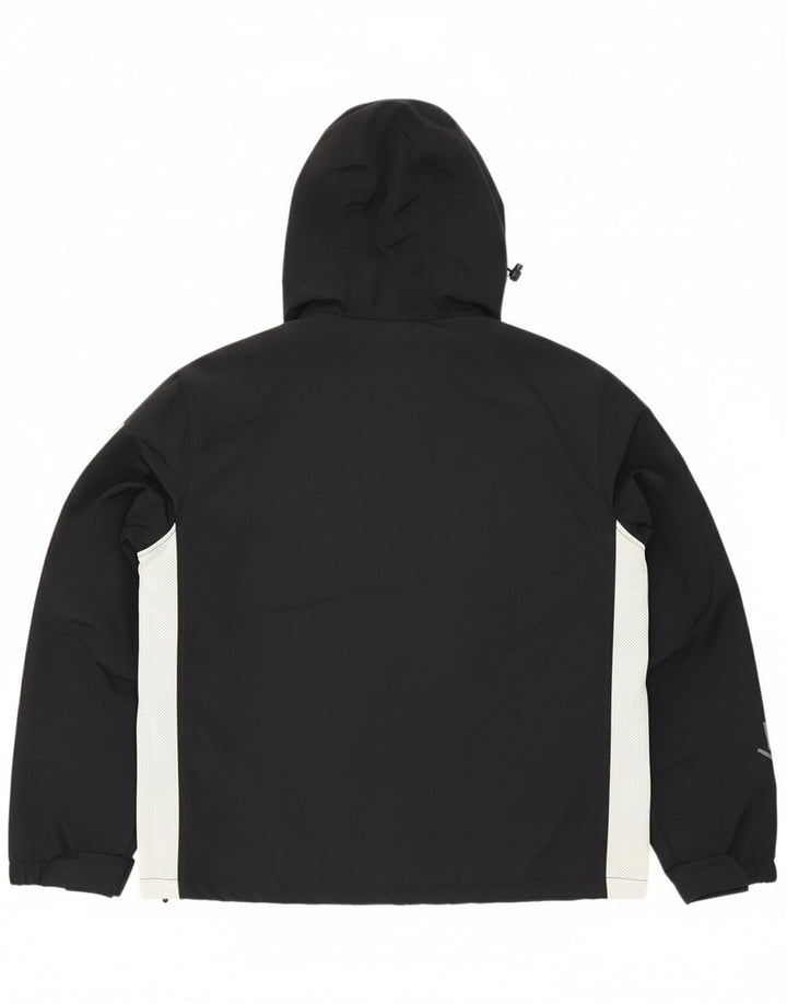 MURPHY & NYE Mens Loose Fit Graphic Rain Jacket UK 36 Small Black