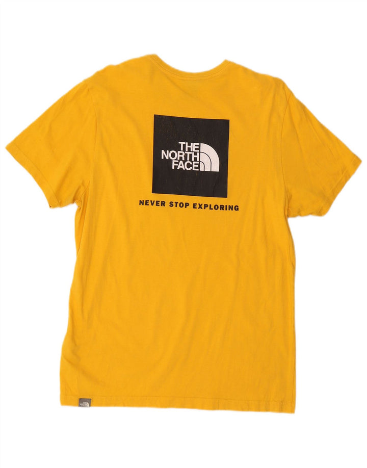 The North Face Herre grafisk T-shirt Top Medium Gul Bomuld