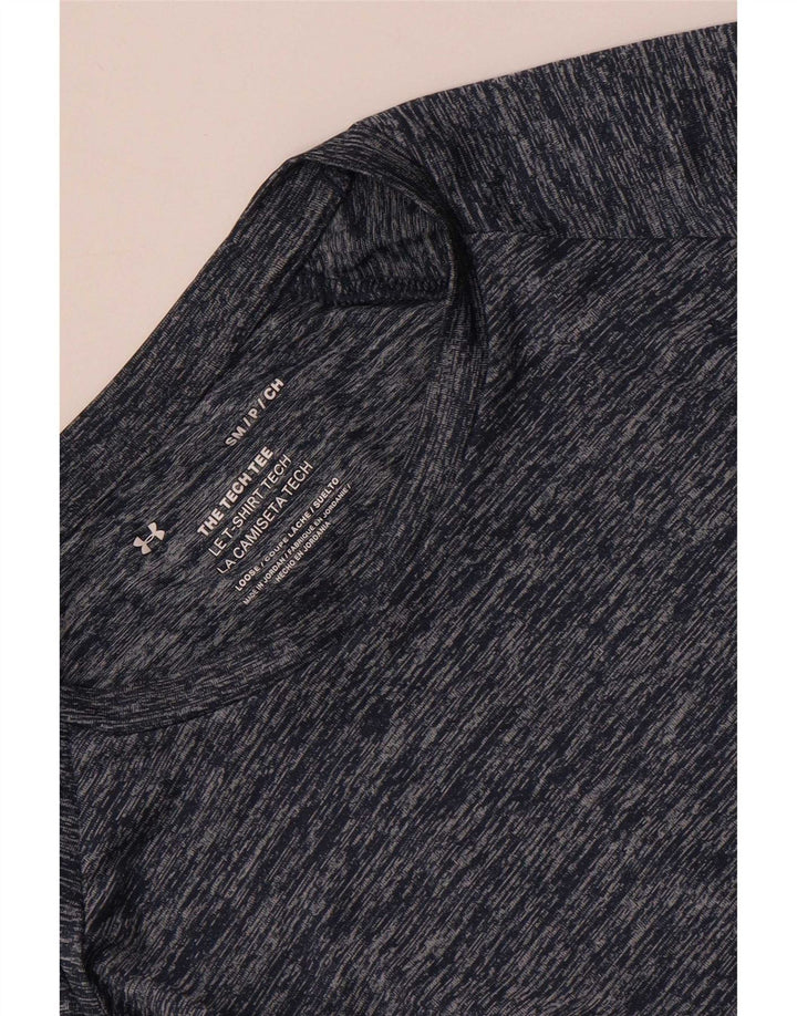 Under Armour Herre T-shirt Top Small Navy Blue Flecked