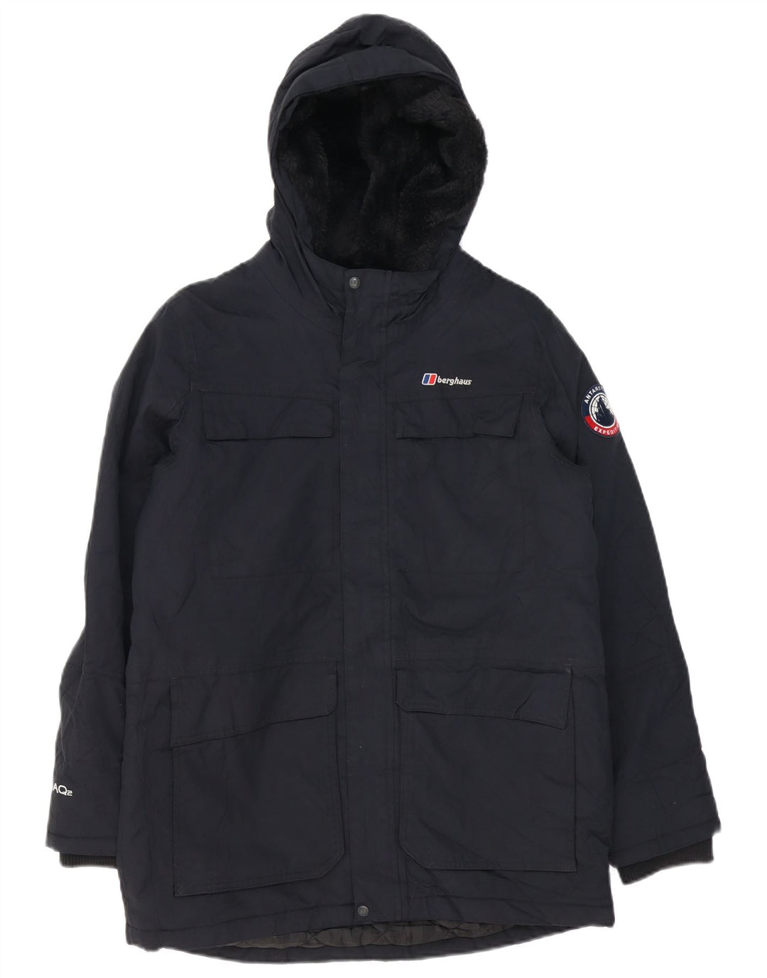 Berghaus Boys Hooded Windbreaker Coat 12-13 År Sort Polyester