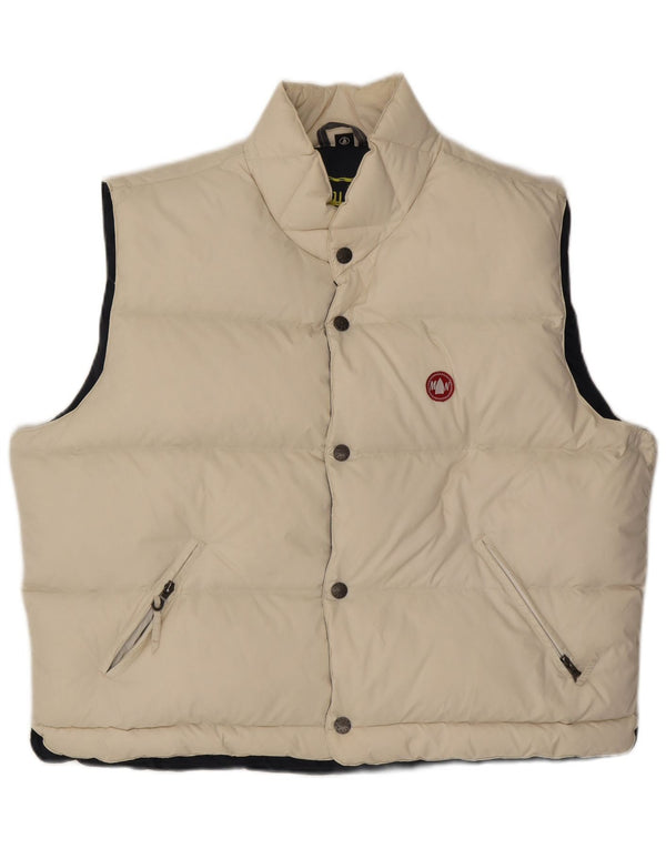 Murphy & Nye Herre Polstret Gilet UK 44 2XL Off White Polyamid