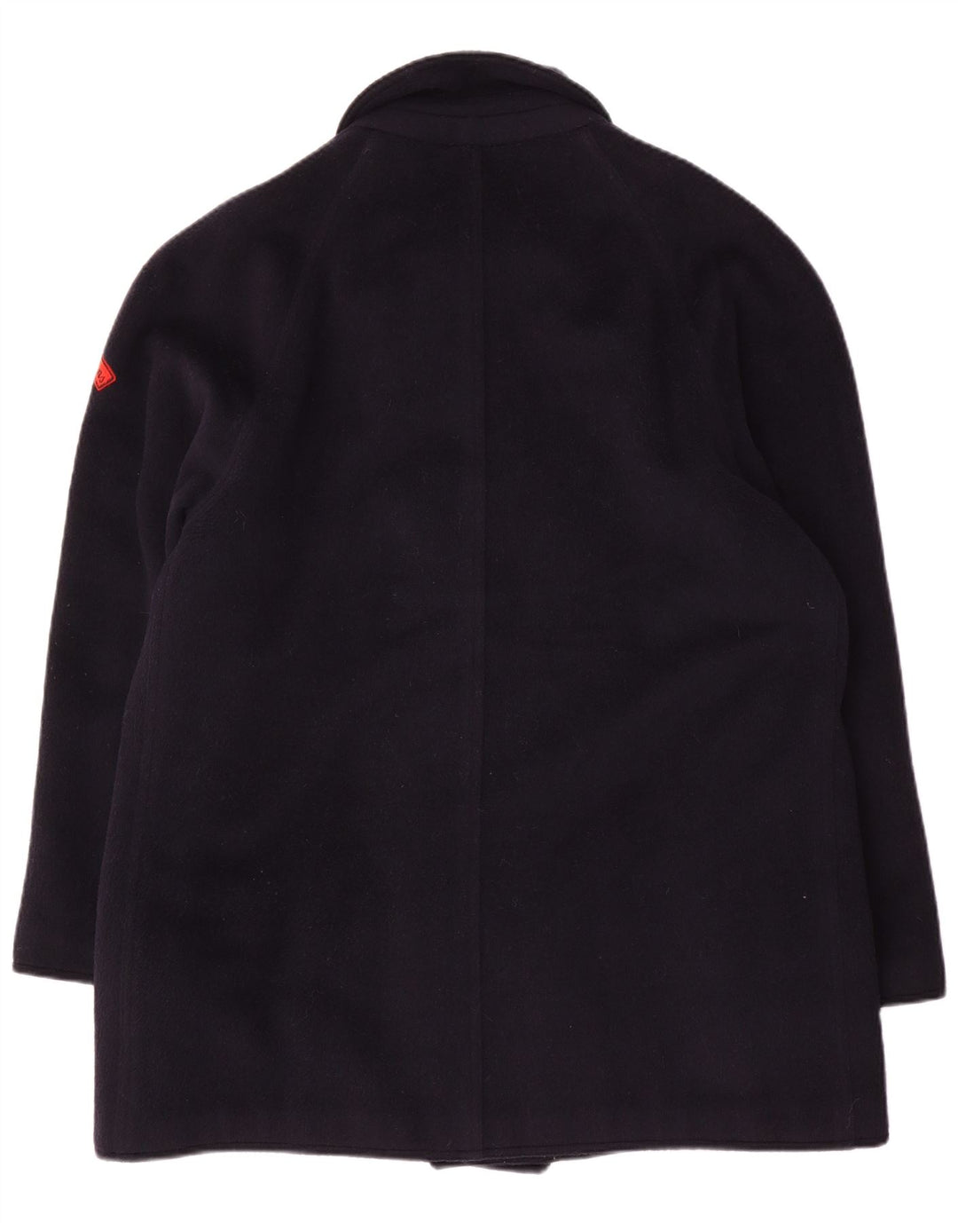 Les Copains Herre Dobbeltradet Frakke IT 48 Medium Navy Blue Cashmere