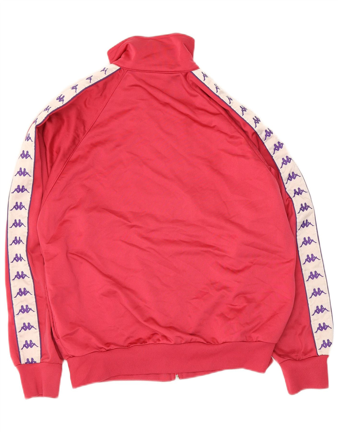 Kappa Womens Grafisk Oversized træningsdragt Topjakke UK 6 XS Rød Colourblock