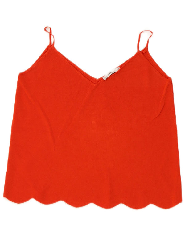 Zara Dame Cami Top UK 12 Medium Rød