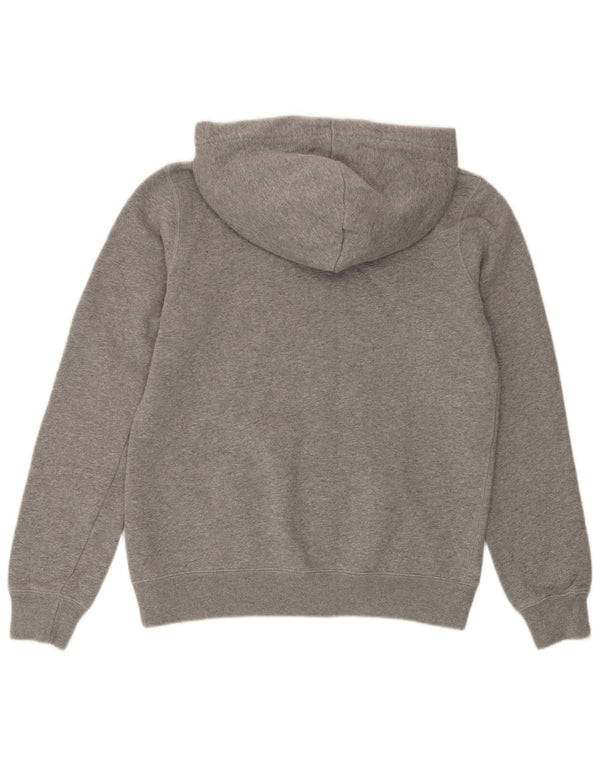 Jack Wills Dame Grafisk Oversized Hoodie Jumper UK 10 Small Grey Flecked