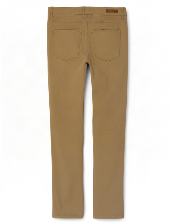 Zara Herre Slim Casual Bukser EU 42 Large W32 L32 Beige Bomuld