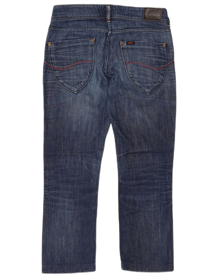 Lee Dame Amy Straight Jeans W30 L25 Marineblå Bomuld