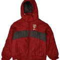 LOTTO Girls Hooded Padded Jacket 11-12 Years Medium Red Nylon | Vintage Lotto | Thrift | Second-Hand Lotto | Used Clothing | Messina Hembry 