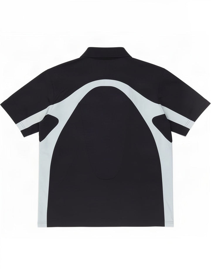 Adidas Polo Shirt til mænd Stor Sort Colourblock Polyester