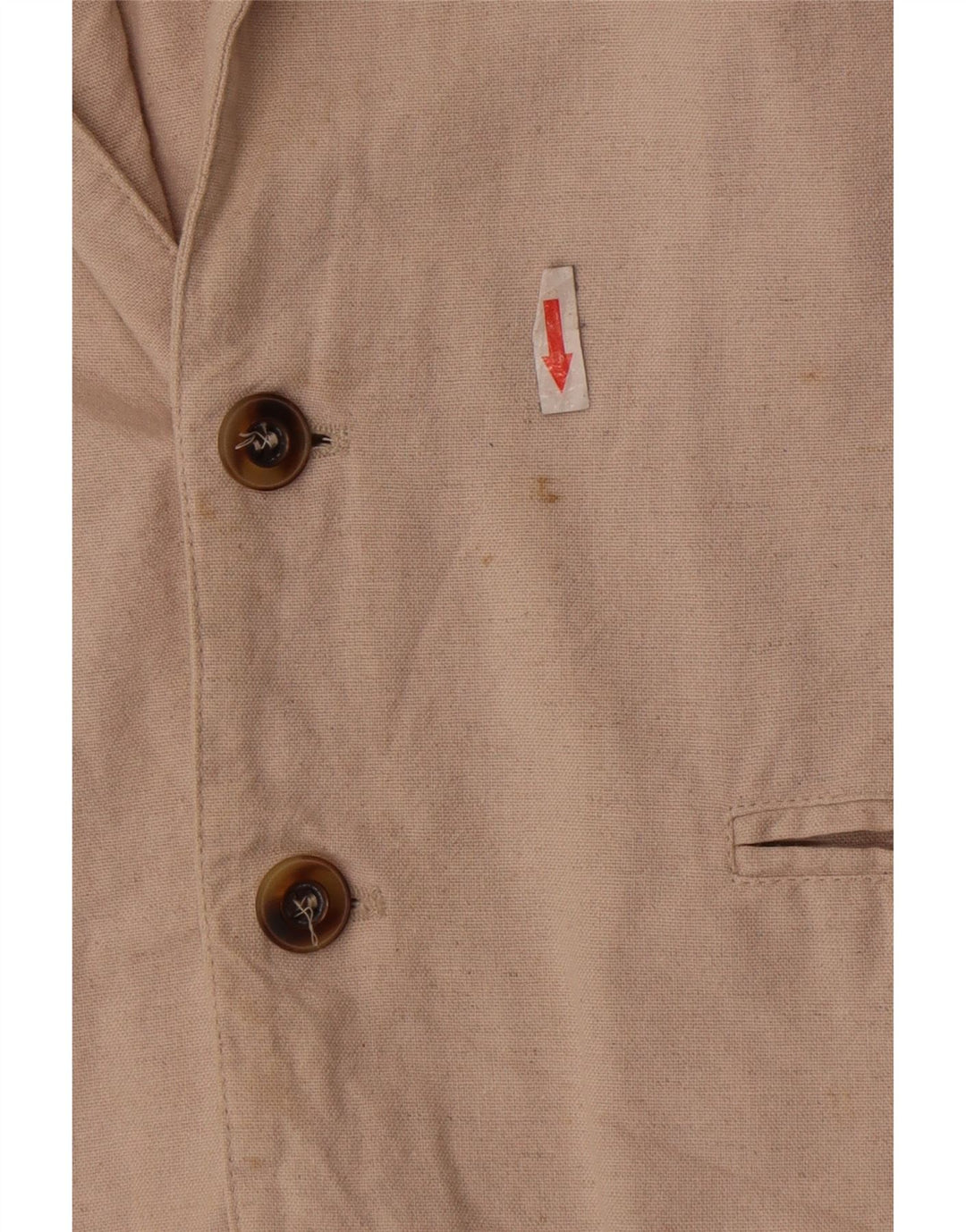 Pioneer Herre 2-knaps blazerjakke UK 36 Lille beige bomuld