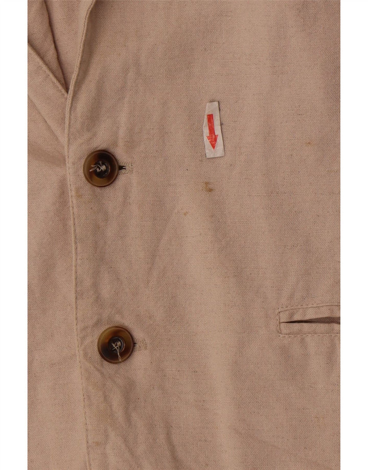 Pioneer Herre 2-knaps blazerjakke UK 36 Lille beige bomuld