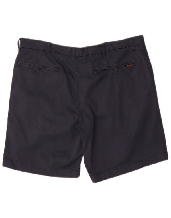 Chaps Stretch Chino Shorts til mænd W38 XL Marineblå Bomuld
