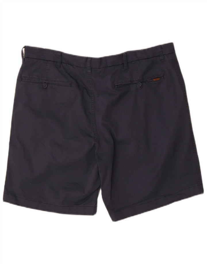 Chaps Stretch Chino Shorts til mænd W38 XL Marineblå Bomuld