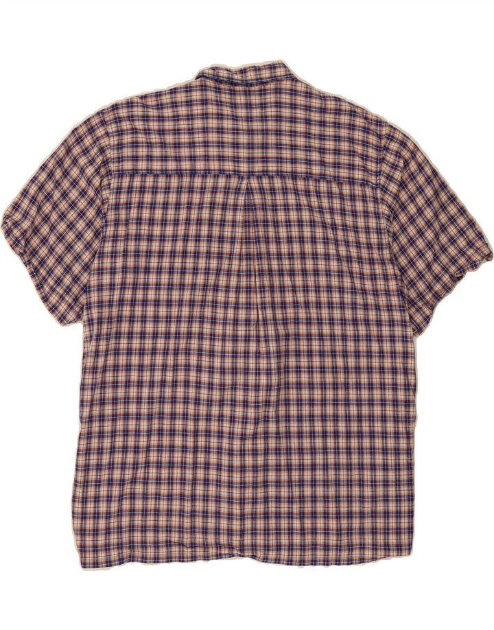 LEE Mens Short Sleeve Shirt Size 44 XL Blue Check Cotton Vintage Lee and Second-Hand Lee from Messina Hembry 