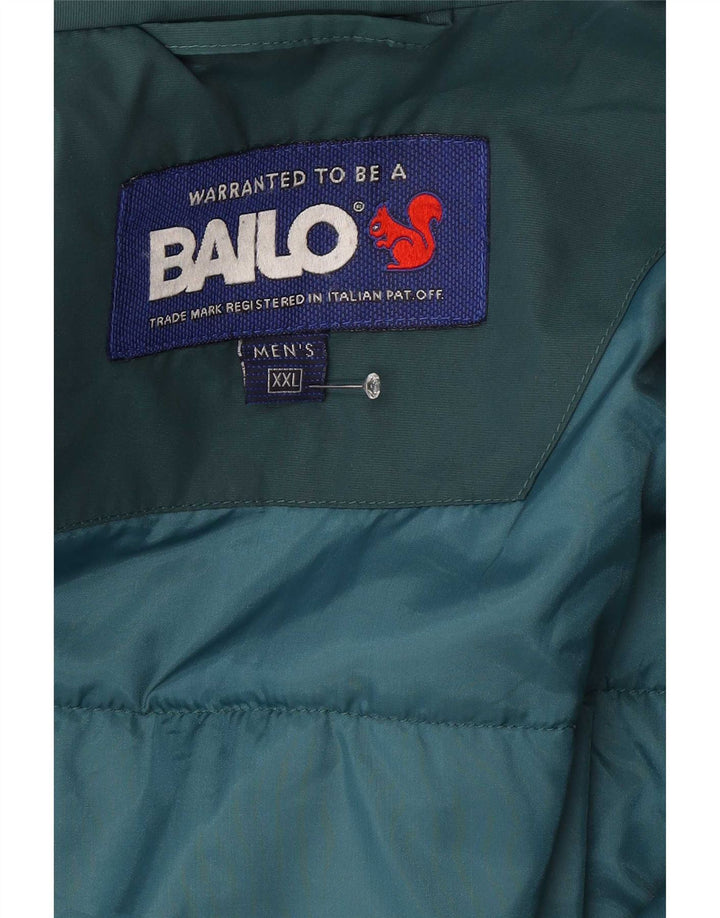 Bailo Herre Hooded Windbreaker Coat UK 44 2XL Blå Polyamid