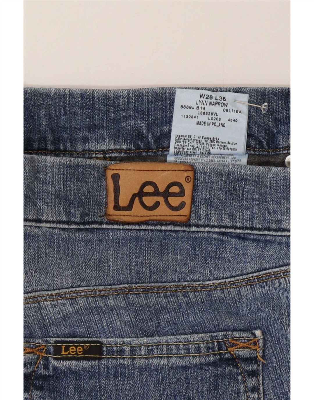 Lee Dame Lynn Narrow Slim Jeans W28 L35 Blå Bomuld
