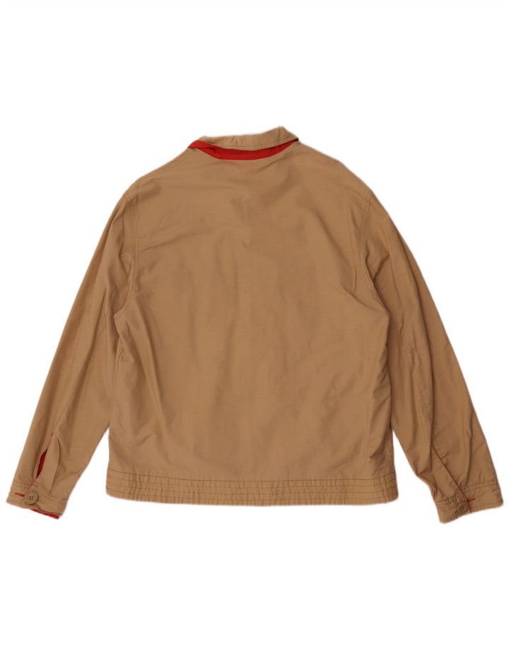 Sergio Tacchini Herre Vendbar jakke UK 38 Medium Beige Bomuld