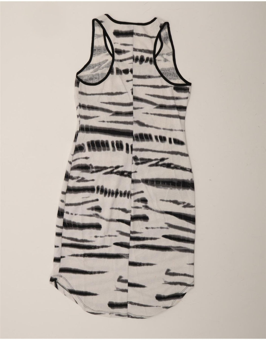 MOSSIMO Womens Sleeveless Maxi Dress UK 12 Medium White Tie Dye Polyester Vintage Mossimo and Second-Hand Mossimo from Messina Hembry 