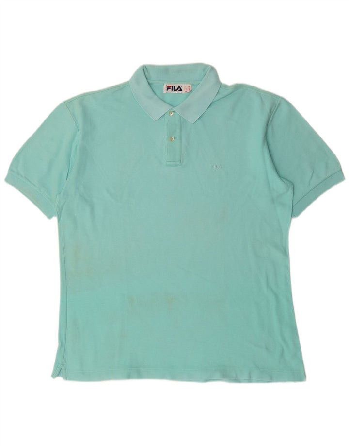 FILA Poloshirt til mænd IT 56 XL Blå Bomuld