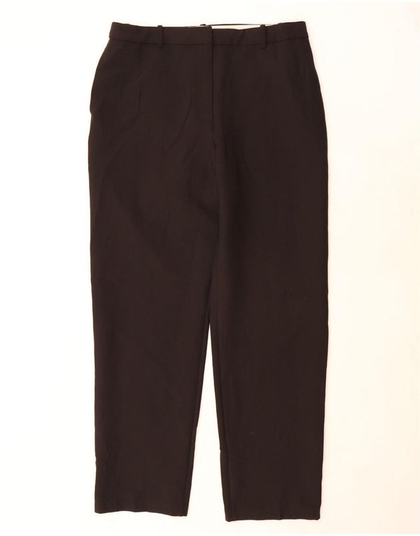 Marks & Spencer kvinders højtaljede chinobukser UK 16 Large W34 L32 Black