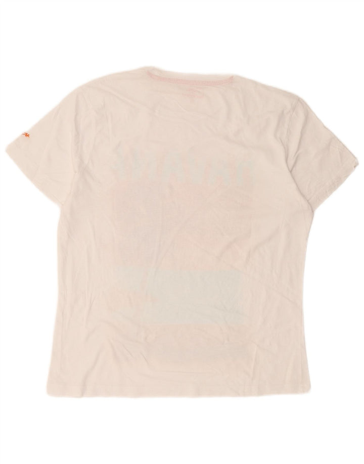 Lotto Dame Grafisk T-Shirt Top UK 16 Large White