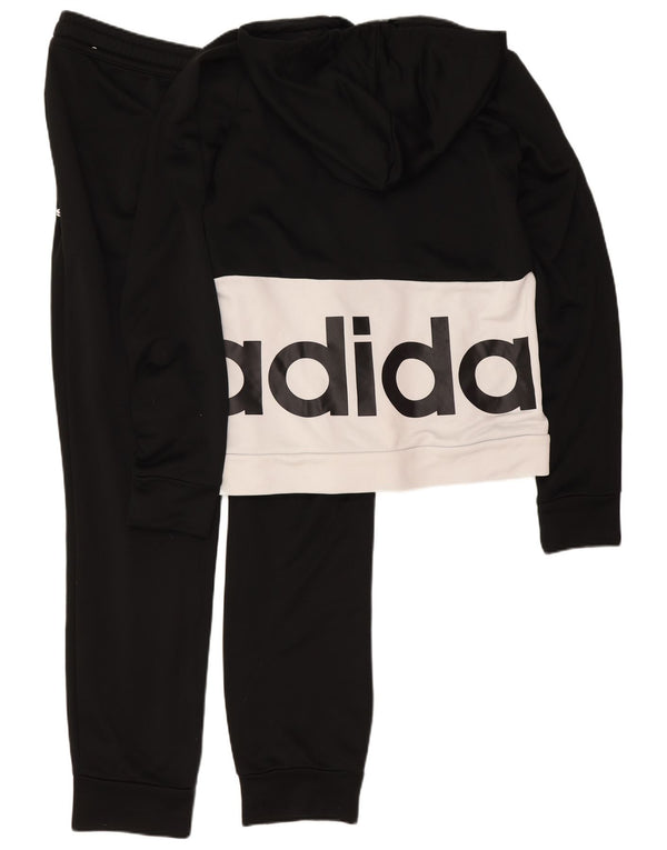 Adidas Graphic Full Tracksuit UK 12/14 Medium Black Colourblock