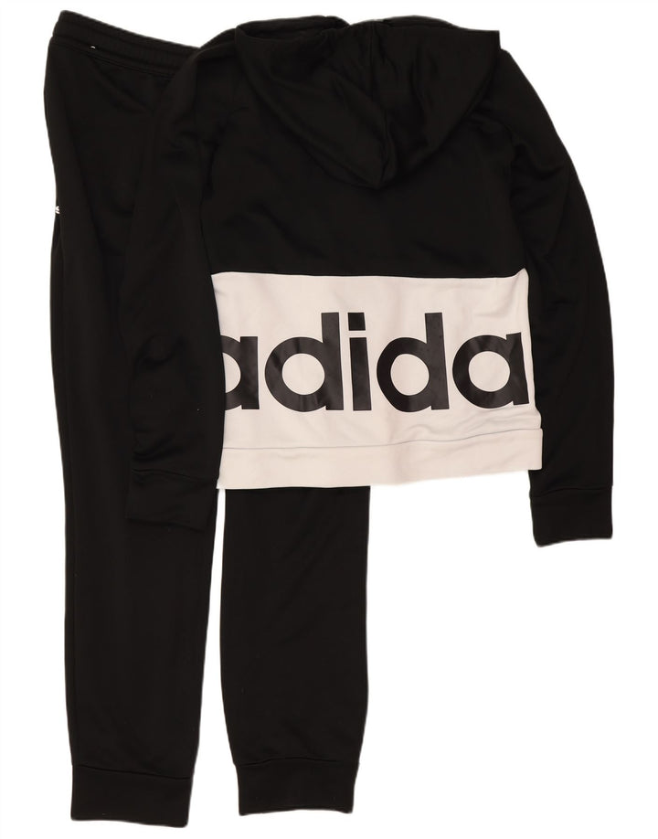 Adidas Graphic Full Tracksuit UK 12/14 Medium Black Colourblock