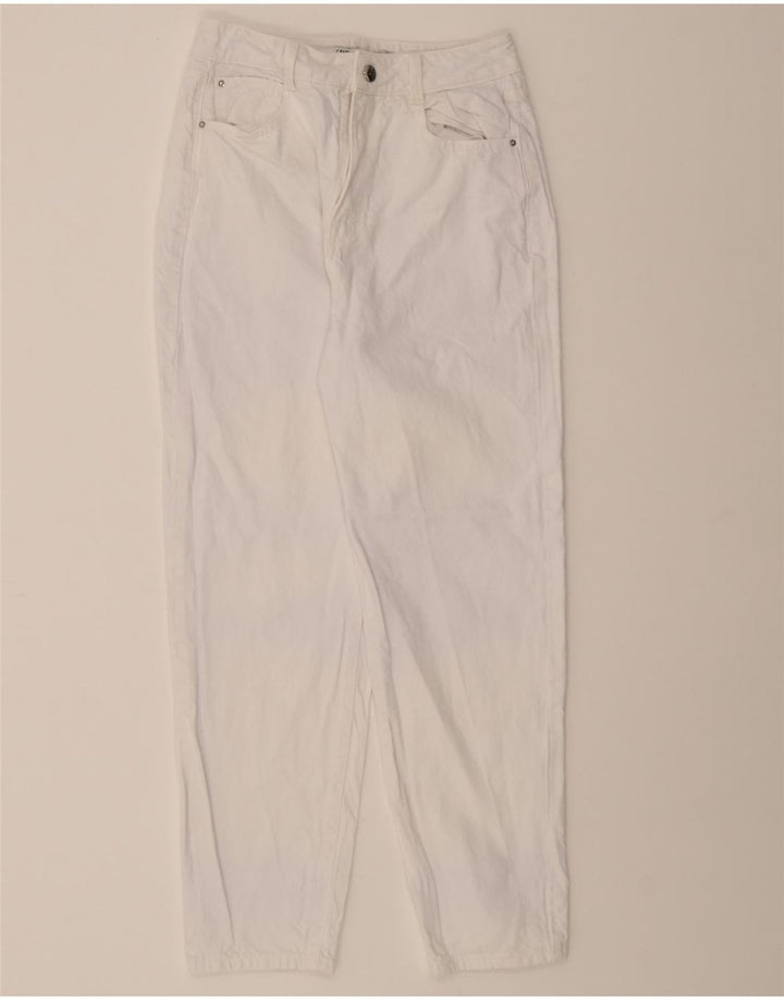 ZARA Womens Tapered Jeans EU 36 Small W26 L28 White Vintage Zara and Second-Hand Zara from Messina Hembry 