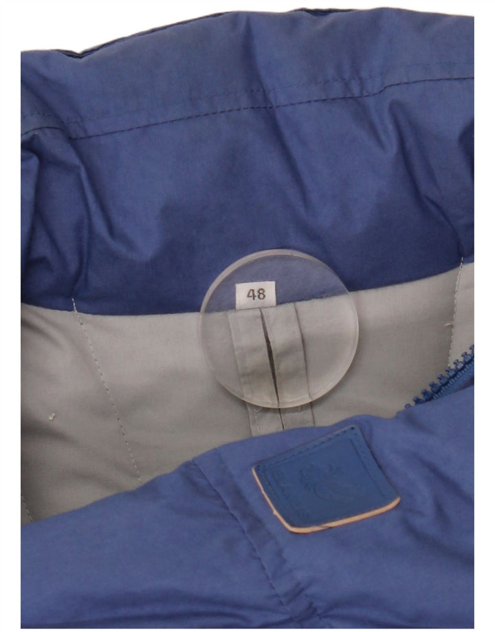 VINTAGE Polstret herrejakke IT 48 Medium Blue Polyester