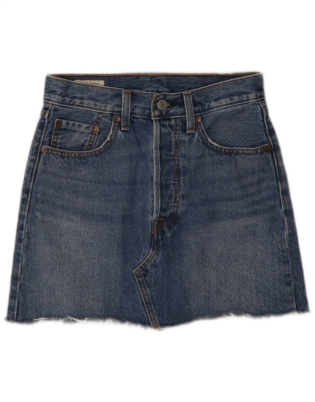 Levi's denimnederdel til kvinder W24 XS blå bomuld