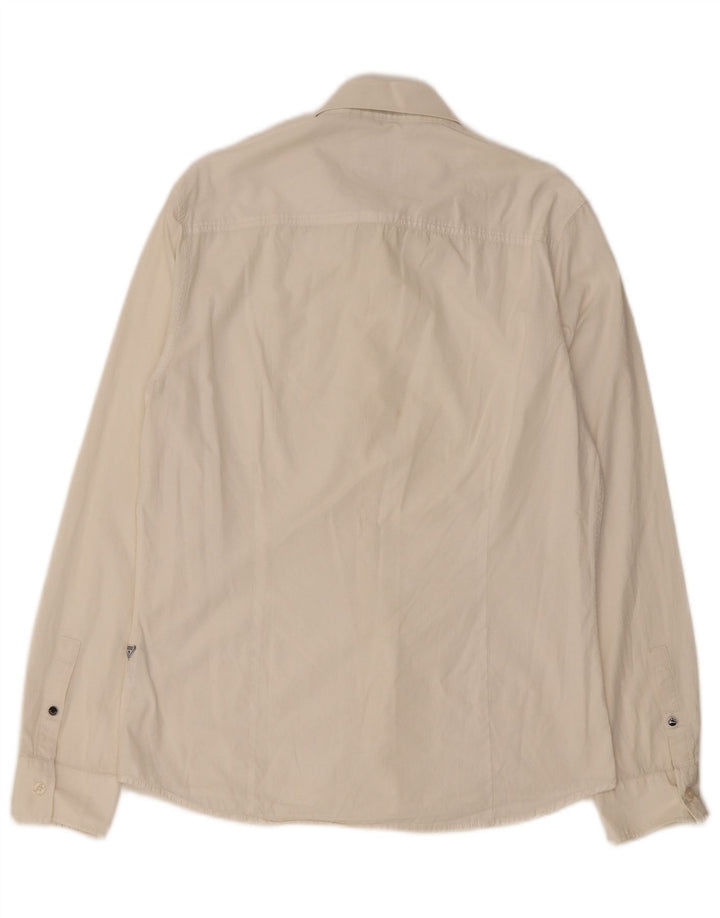 Guess Slim Fit skjorte til mænd, stor hvid