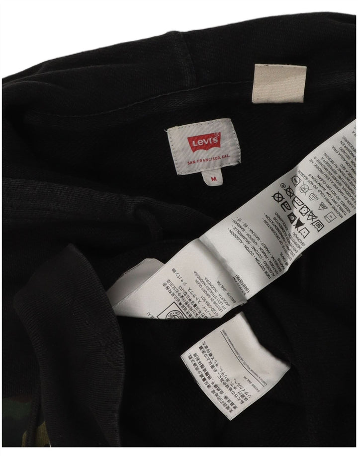 Levi's Grafisk hættetrøje til mænd mellem sort bomuld