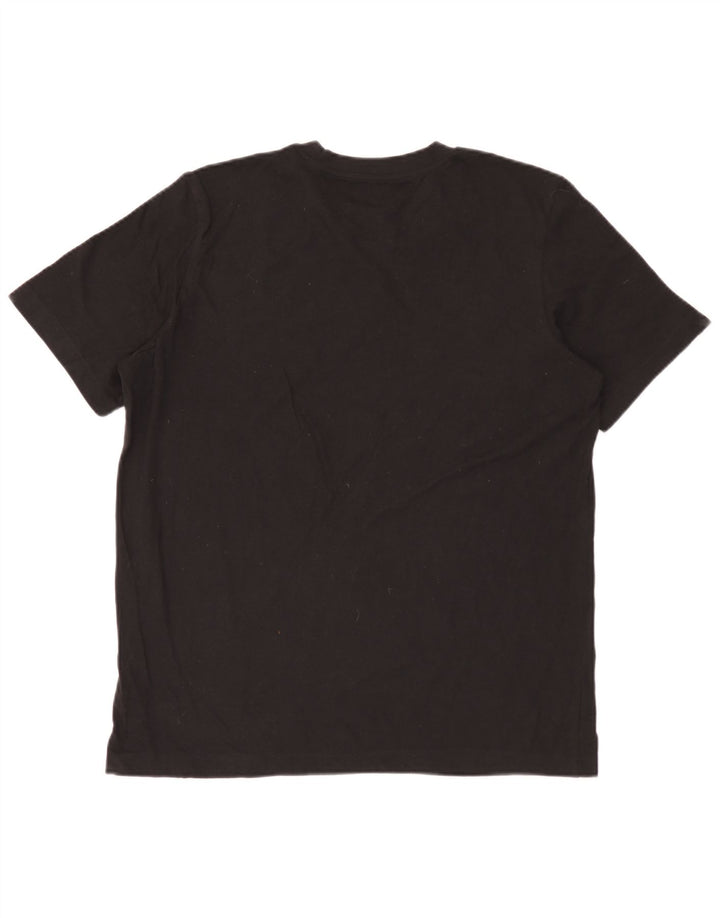 Adidas Grafisk T-shirt top til mænd, stor sort bomuld