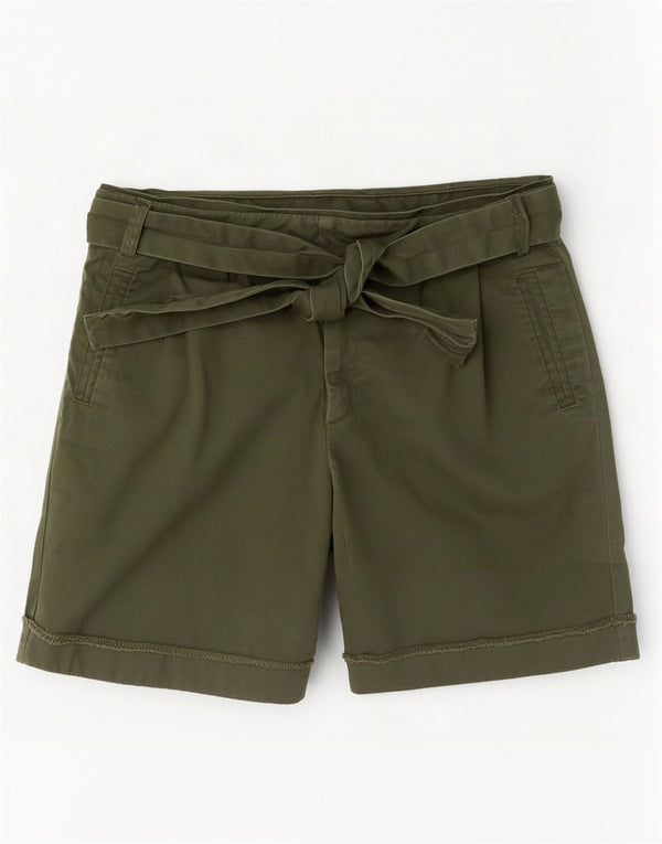 Oasis Chino Shorts til kvinder UK 10 Small W28 Khaki Cotton
