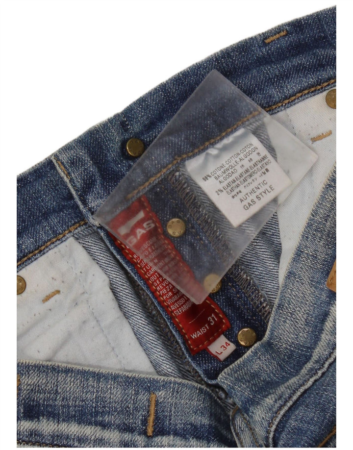 Gas Dame Slim Jeans W31 L34 Blå Bomuld
