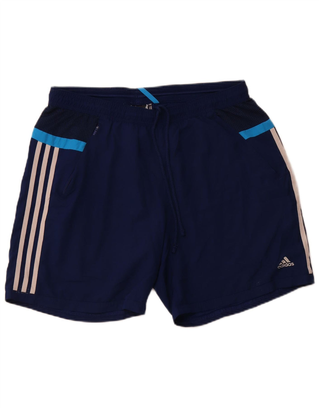 ADIDAS Dame Climacool Sports Shorts UK 16 Large Blue Polyester