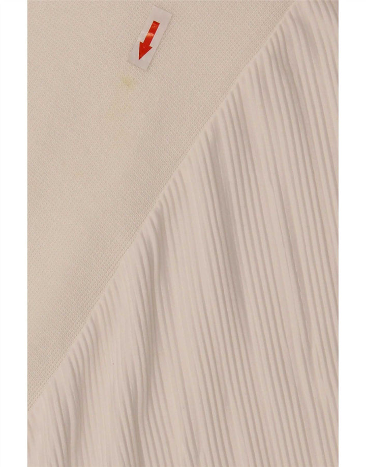 Zara Dame Langærmet Shift Dress UK 14 Medium White Polyester