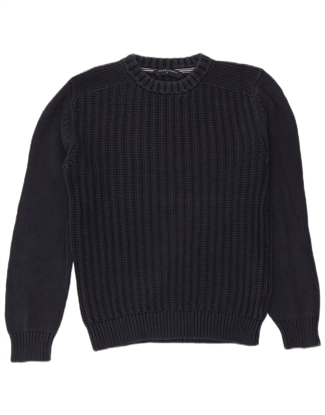 CREW TØJ Dame oversized sweater med rund hals, UK 6 XS Marineblå
