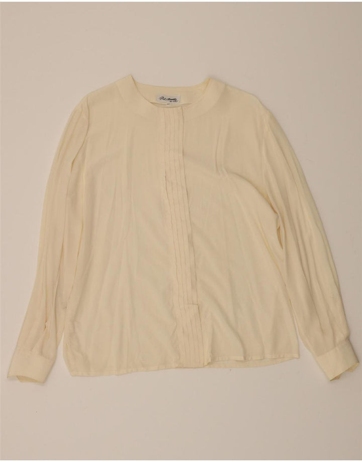 VIOLI MORELLA Womens Shirt Blouse IT 46 Large Off White Vintage Violi Morella and Second-Hand Violi Morella from Messina Hembry 
