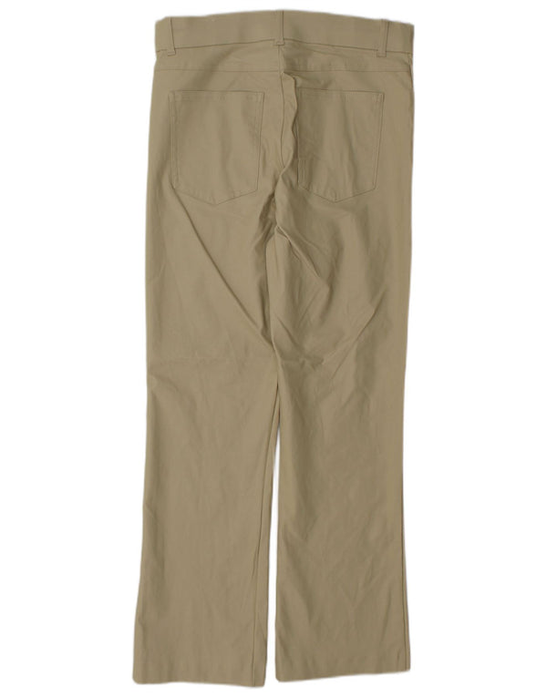 Zara Dame Bootcut Casual Bukser Large W30 L27 Beige Viscose